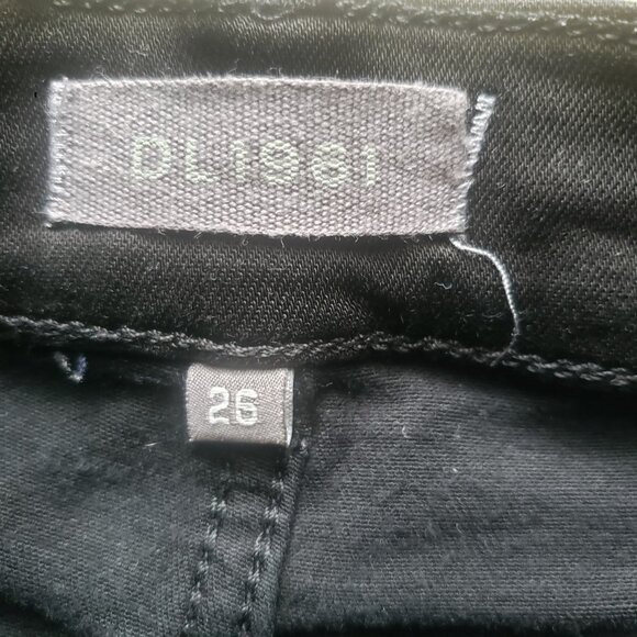 DL1961 Farrow Skinny High Rise Black Jean - Picture 14 of 16